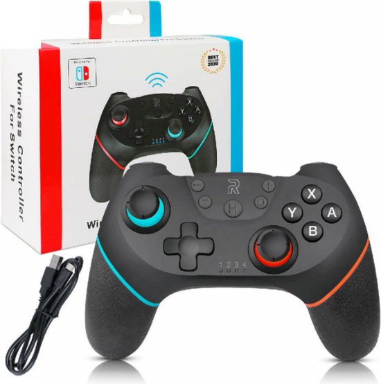 Draadloze controller Geschikt voor Nintendo Switch / Lite / OLED met Ergonomische Multifunctionele Handvat Gripstand