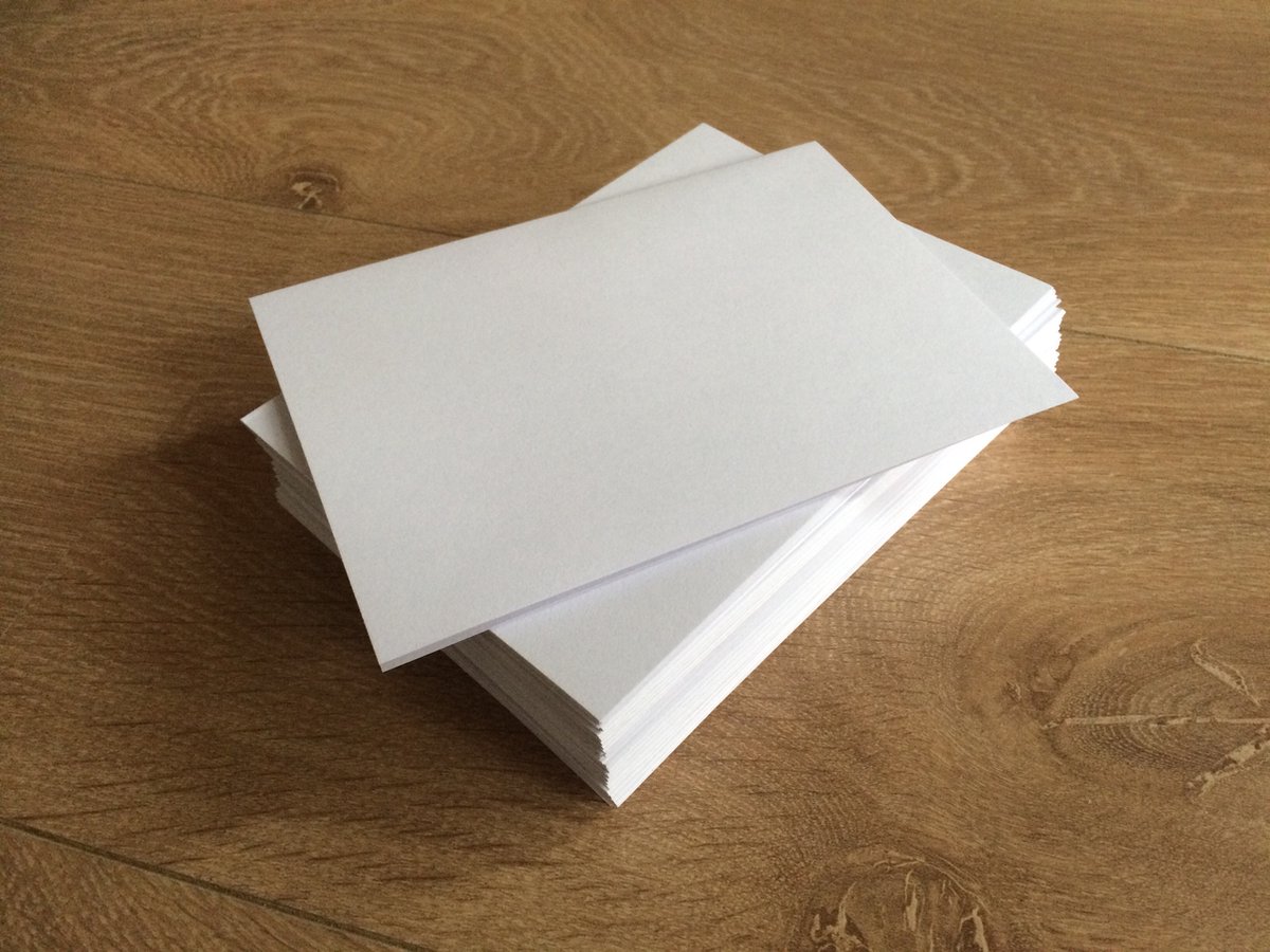 Set van 40 blanco dubbele kaarten - Zelf kaarten maken - Voordeelset - 40 stuks — cadeau in Hobby - foto 2
