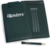 Masters Golf Scorecard Holder  - Scorekaarthouder Voor Golf - Unisex - Met Potlood - Zwart