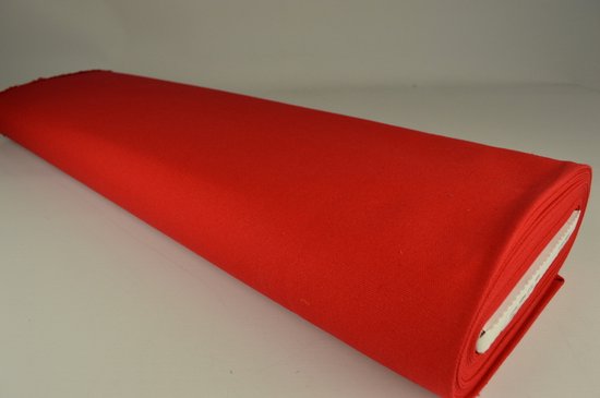 Tissu Canvas - Rouge - 10 mètres