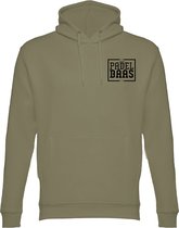 PADELBAAS Heren Hoodie Army Geborduurd L