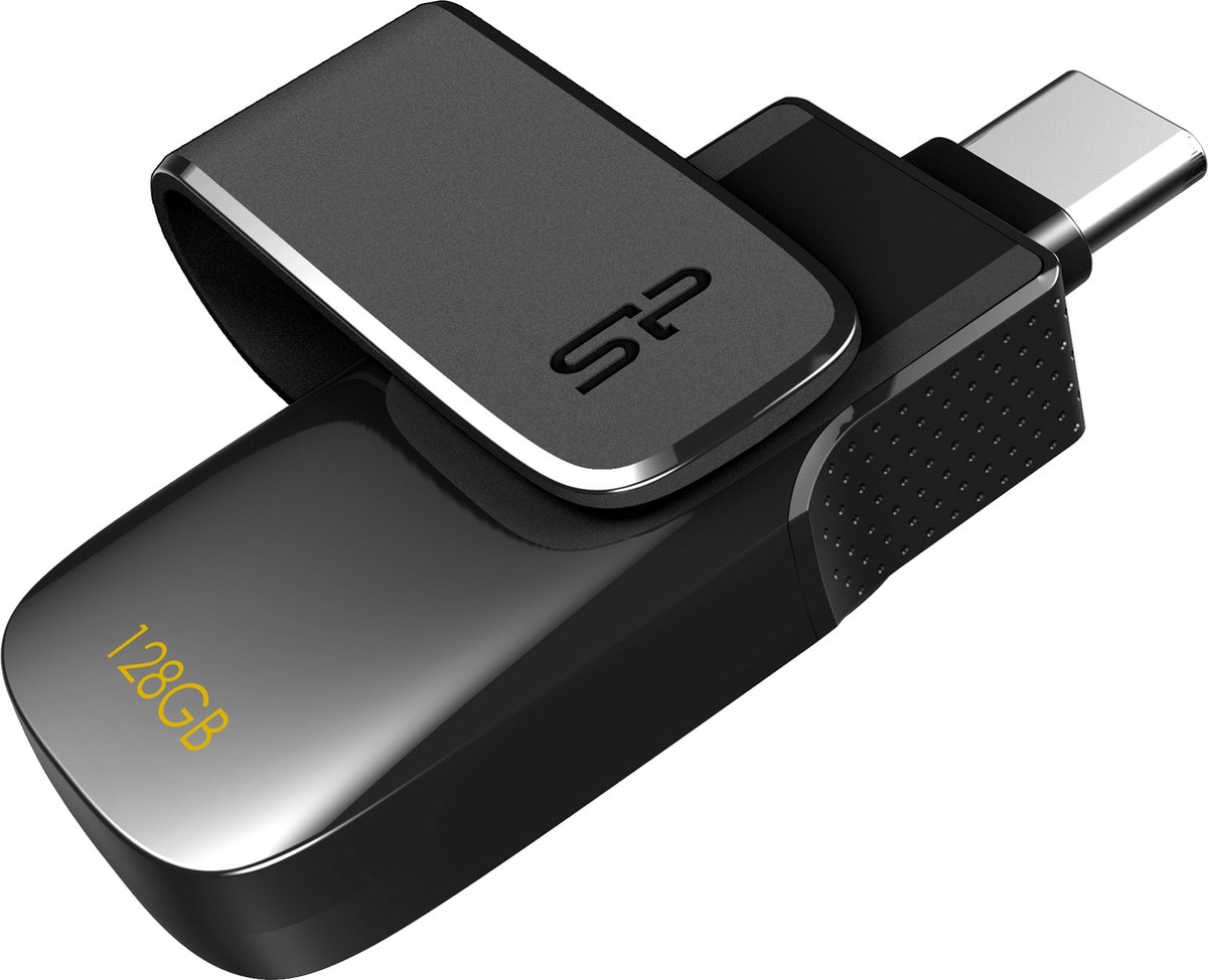Silicon Power C30 Mobile USB stick 128GB Zwart