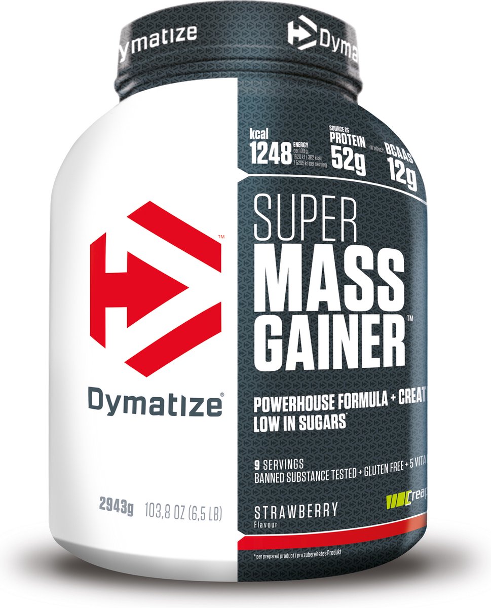 Goedkoopste Super Mass Gainer 2943gr Aardbei