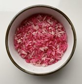 Gekleurde Sensomotorische speelrijst - Roze Rood - 300 gram