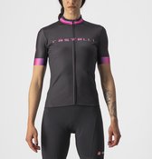 Castelli Maillot Cyclisme Manches Courtes Femme Zwart Rose - GRADIENT JERSEY LIGHT BLACK-M