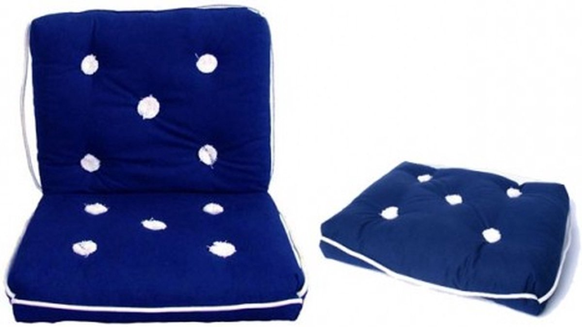 Talamex blauw kapok Kussen enkele uitvoering