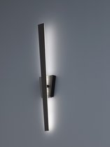 Trio Zita - Wandlamp Industrieel - Zwart - H:60cm  - Universeel - Voor Binnen - Metaal - Wandlampen - Slaapkamer - Woonkamer