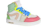 Pinocchio P1665 Hoge sneakers - Leren Sneaker - Meisjes - Multi - Maat 28