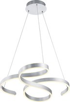 Trio Francis - Hanglamp Modern - Zilver - H:150cm   - Universeel - Voor Binnen - Metaal - Hanglampen -  Woonkamer -  Slaapkamer - Eetkamer