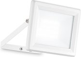 Ideal Lux Flood - Wandlamp Modern - Wit - H:8.5cm  - Universeel - Voor Binnen - Aluminium - Wandlampen - Slaapkamer - Woonkamer