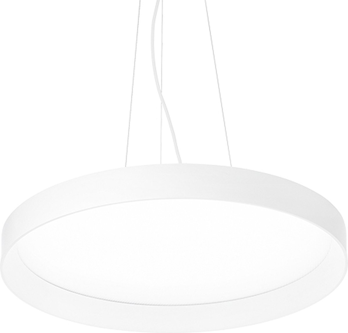 Ideal Lux - Fly - Hanglamp - Aluminium - LED - Wit - Voor binnen - Lampen - Woonkamer - Eetkamer - Keuken
