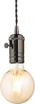 Ideal Lux Doc - Hanglamp Modern - Grijs - H:223.5cm   - E27 - Voor Binnen - Metaal - Hanglampen -  Woonkamer -  Slaapkamer - Eetkamer