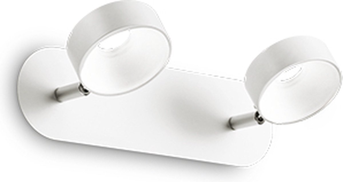 Ideal Lux - Oby - Wandlamp - Metaal - LED - Wit - Voor binnen - Lampen - Woonkamer - Eetkamer - Keuken