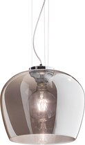 Ideal Lux Blossom - Hanglamp Modern - Zwart - H:243cm   - E27 - Voor Binnen - Metaal - Hanglampen -  Woonkamer -  Slaapkamer - Eetkamer