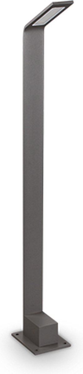 Ideal Lux Agos - Vloerlamp Modern - Grijs - H:80cm - Universeel - Voor Binnen - Aluminium - Vloerlampen - Staande lamp - Staande lampen - Woonkamer - Slaapkamer
