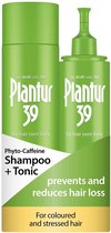 Plantur 39 Cafeïne Shampoo en Tonic set voorkomt en vermindert haaruitval | Voor gekleurd en gestrest haar