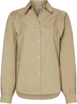 zoe karssen - dames -  noa overhemd van katoenpopeline -  beige - l - Bol.com Campagne Style