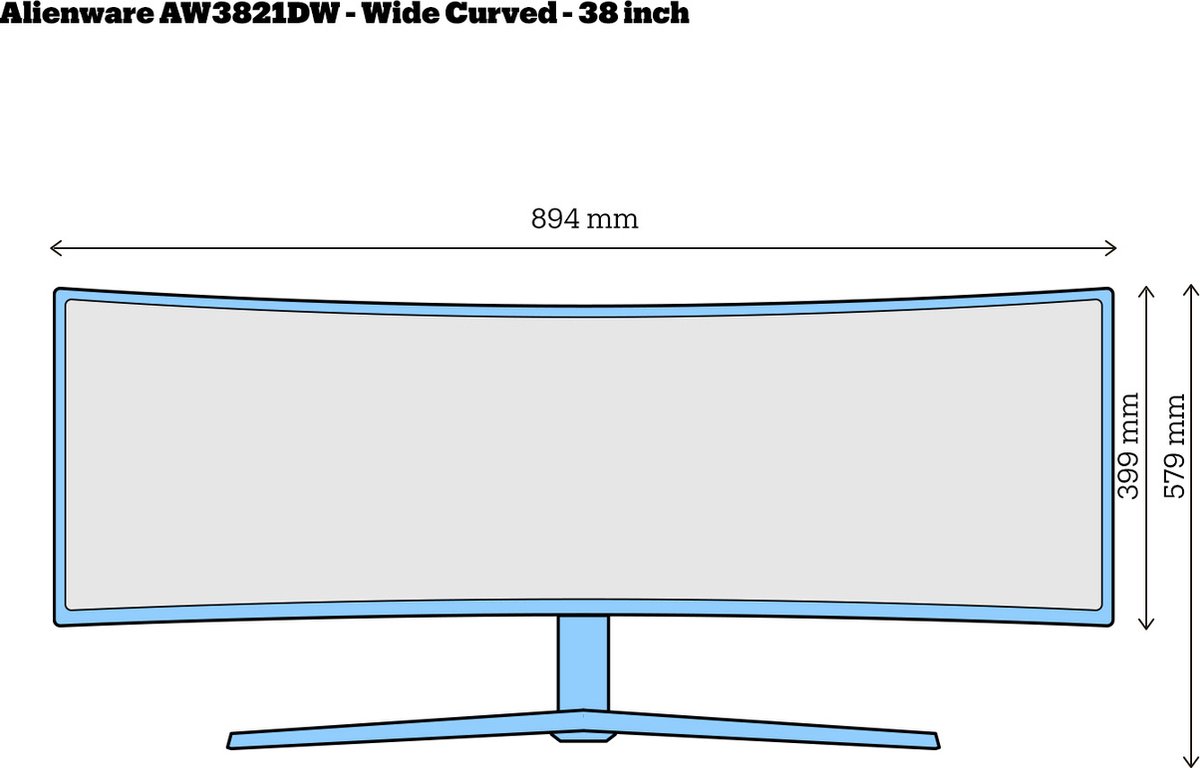 Alienware AW3821DW - Ultrawide Nano IPS Gaming Monitor - 144hz - 38 inch thumbnail 6