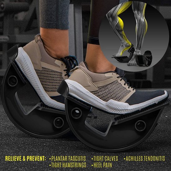 Foot Rocker- Kuitstretcher- Calf rocker- Voet stretcher- Rekt gespannen onderbeen- Plantar Fasciitis- Achilles Tendonitis- Kuit stretchen- stretcher-stretch board-yoga stretcher van Livino — afbeelding 4
