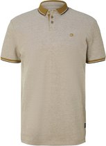 TOM TAILOR polo with rib details Heren Poloshirt - Maat S