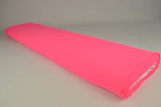 Chiffon stof - Neon roze - 15 meter | bol.com