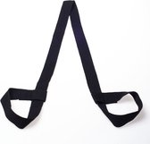 Yogamat Draagriem - Katoen draagband - Yoga strap – Zwart
