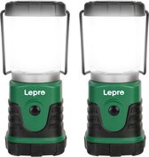 Lepro Camping Lantaarn, Draagbare Mini Camping Light, 3 AA Batterij Aangedreven, 4 Verlichtingsmodi, Waterbestendigheid IPX4, Pak voor kamperen, wandelen, vissen, noodsituatie, str