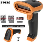 Staza - Barcode Scanner - Draadloos - Handscanner voor 1D Barcodes & 2D QR Codes | Plug & Play | Scannen van Papier en van Beeldscherm