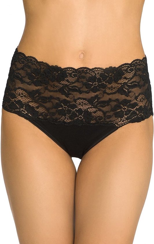 Culotte Taille Femme Nina von C - Millefleurs - 38 - Zwart