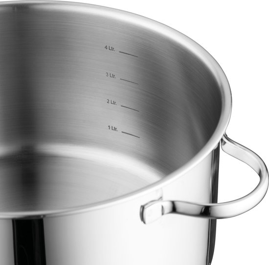 Casserole 28 cm avec couvercle - acier inoxydable - BergHOFF, Essentiel