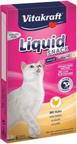 Vitakraft Liquid Snack - Kip - Kattensnack - 6 st