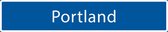 Straatnaambord Portland| Straatnaambord stad| Verkeersbord Portland| Verkeersborden | Straatnaambord origineel | Verkeersborden Steden