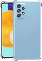 Shop4 - Samsung Galaxy A53 Hoesje - Zachte Back Case Drop Shock Proof Transparant