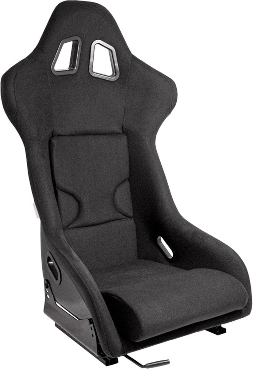 Sportstoel 'RR' - Zwart - Vaste polyester rugleuning - incl. sledes