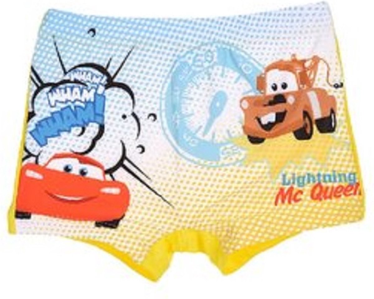 Disney Cars zwembroek - geel - Lightning McQueen zwemboxer - maat 74