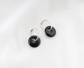 Rosella Earring zwart- Black friday- Oorbellen- Stainless steel- Natuursteen zwart jaspis- Dames- Trendy- Luxe edelsteen- Handgemaakt- Stoer- Zeer goed tegen zoetwater