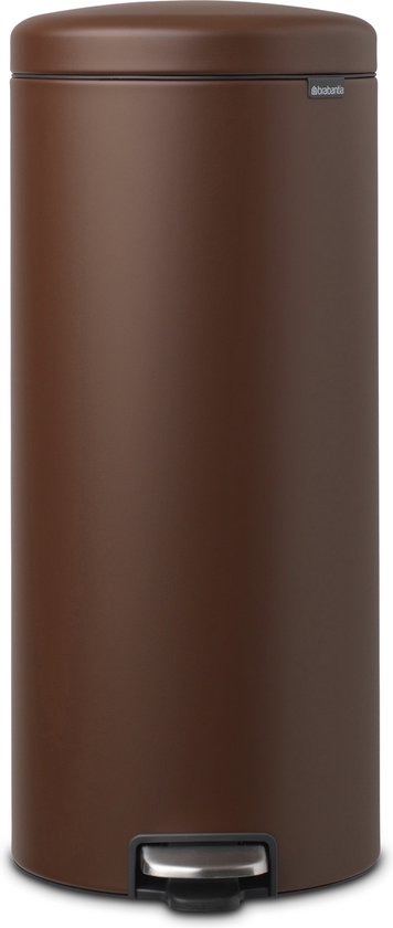 Brabantia NewIcon Prullenbak - 30 liter - Mineral Cosy Brown