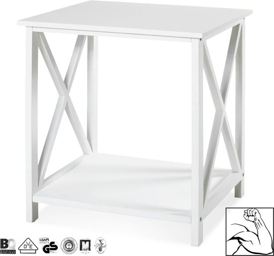 Industriële metalen bijzettafel ROYCE - Zwart Metal Side Table - 2