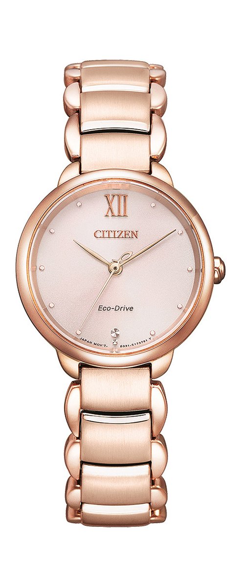 Citizen EM0922-81X Horloge - Staal - Rosékleurig - Ø 28 mm
