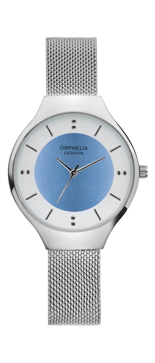 Orphelia Swirl OF714803 Horloge - Staal - Zilverkleurig - Ø 34 mm