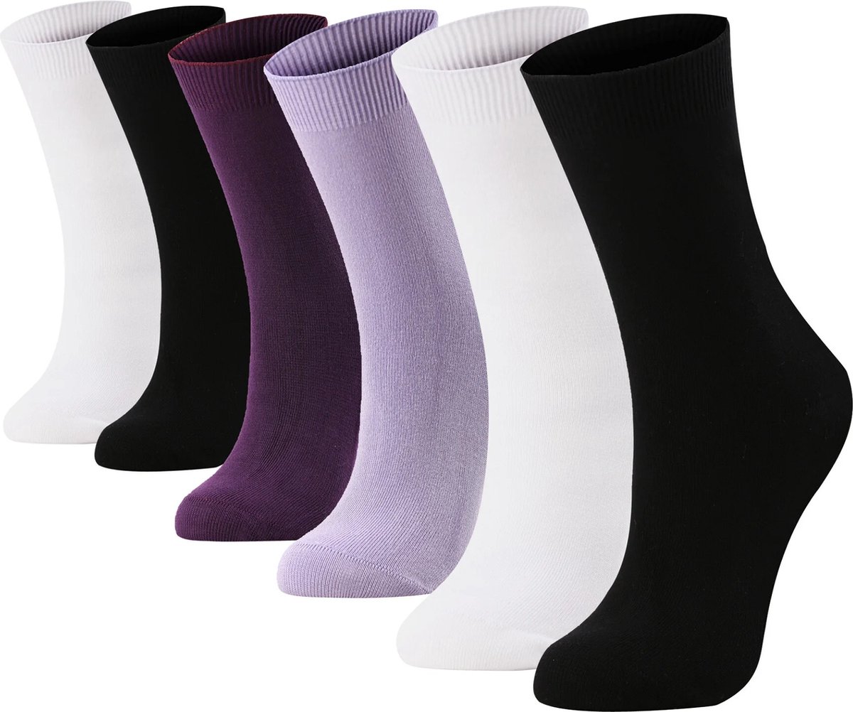 Bolero - Sokken Dames - Bamboe Dames sokken - Set van 6 paar - 36-39