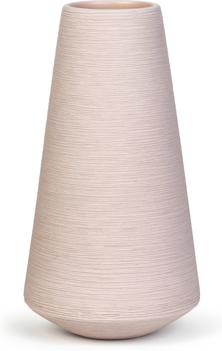 Oliva's Vaas ↕ 25 cm Robuust Verfkwast afwerking Licht roze