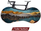 QualityB4Quantity elastische fietsbeschermingshoes - Opslaghoes - Geschikt voor vrijwel alle soorten fietsen - Universele maat - Kleur textuur