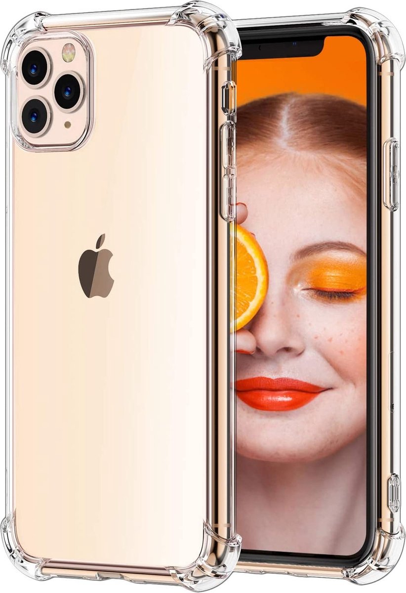 Hoesje geschikt voor iPhone 11 Pro Max - Backcover - Anti shock - Extra dun - Transparant