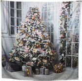 peha-wandkleed-kerstboom-150-x-150-cm-polyester-groen-wit