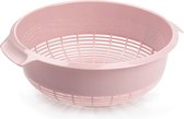 Passoire de cuisine en plastique de 23 x 9 cm de couleur rose - Accessoires de Cuisine