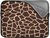 Laptophoes 15.6 inch  | Giraf huid | Zachte binnenkant | Luxe Laptophoes | Kwaliteit Laptophoes met foto