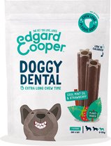 4x Edgard & Cooper Doggy Dental Sticks Aardbei - Frisse Muntolie Small