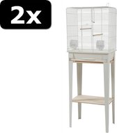 2x # VOGELK CHIC LOFT+STAND WIT 124CM