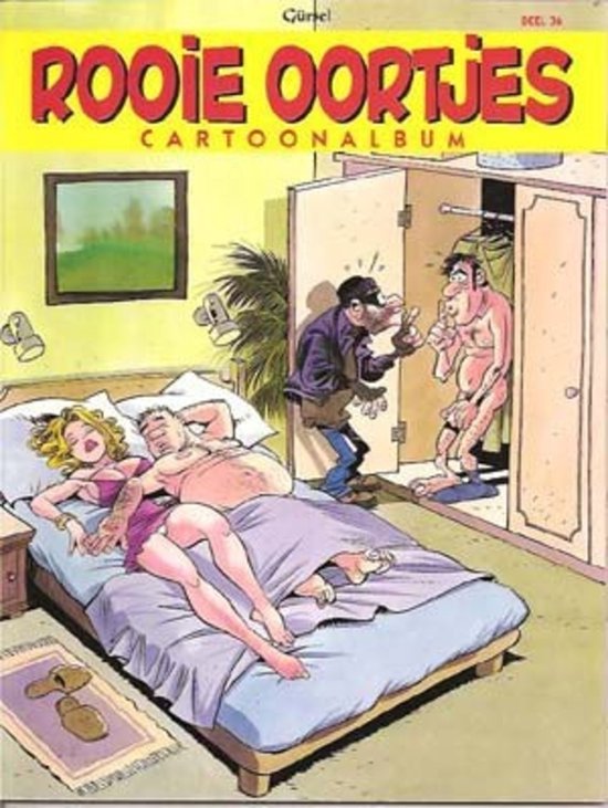 Rooie Oortjes deel 36 Cartoonalbum {stripboek, stripboeken nederlands. stripboeken kinderen, stripboeken nederlands volwassenen, strip, strips}